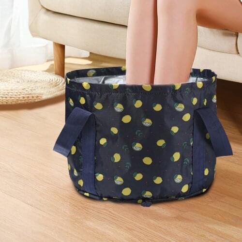 Foldable Basin Foot Tub Travel Camping Wash Basin Fishing Folding Basin Foot Bath Sink Washing Basket Spa Foot Bath Bucket