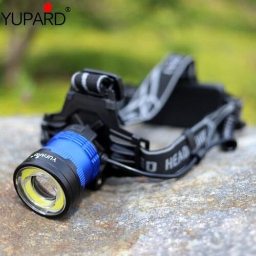 T6 LED Headlamp Rechargeable Zoom Waterproof Headlight Flashlight 3 modes Camping light Head Lamp +2*18650 battery