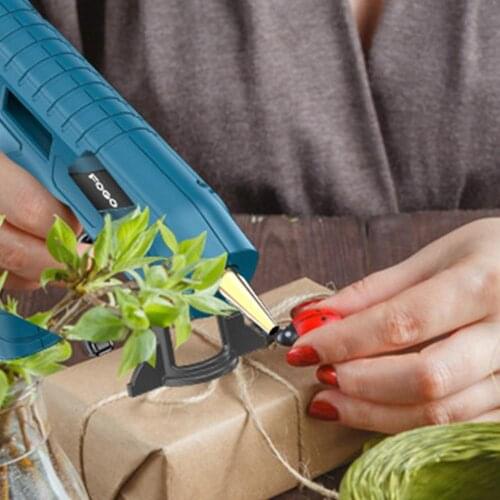 Hot Melt Glue Gun with Temperature Control for Home DIY Industrial Manufacture Use 11mm Glue Sticks Pure copper nozzle