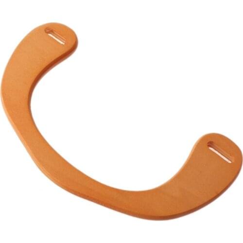 U Shape Wood Bag Handle for DIY Handbag Shoulder Bag Making Tool E56C