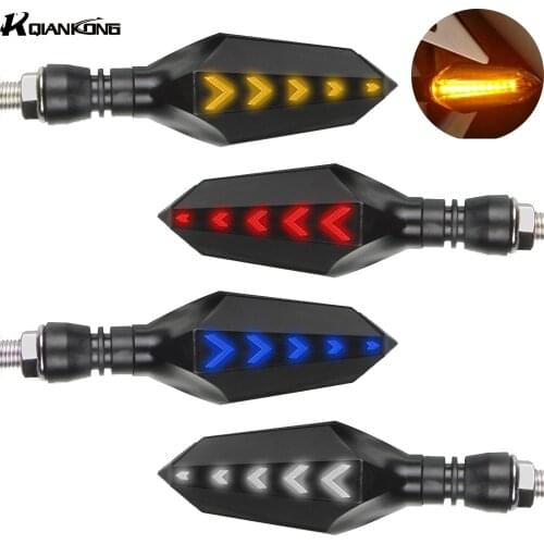 Universal motorcycle waterproof Turn Signal Light Flashing 12 LED lights For Kawasaki Z750 Z-750 Z750R Z750S 2007 2008 2009 2010