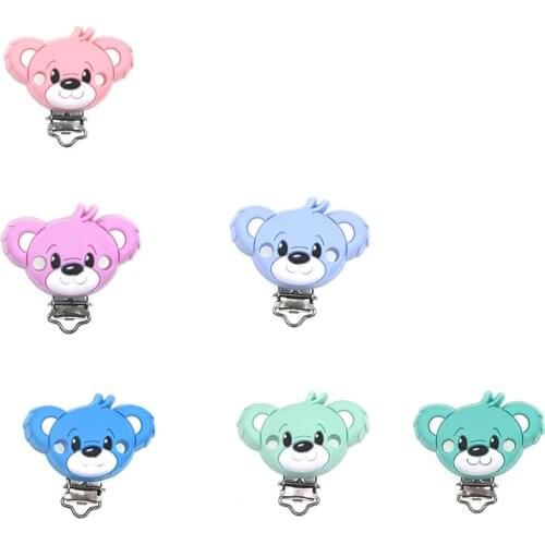 Kovict 10/20/50pcs Silicone Pacifier Clips BPA Free Cartoon Animal Teether Pacifier Clamps Baby Oral Care Nurse Toys