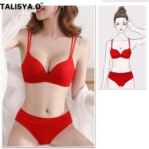 TALISYA.O Sexy Underwear For Women Bra Lingerie Set Seamless Push Up Panties Bralette Wire Free Dropshipping New Hot 2021