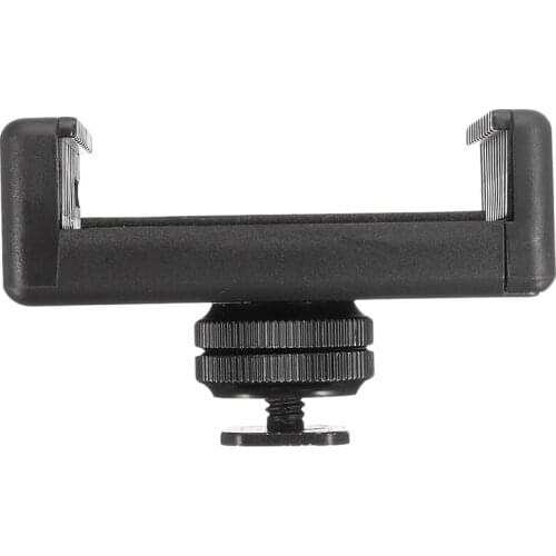 1/4 Inch Flash Hot Shoe Screw Adapter Tripod Mount Phone Clip Holder For Dslr Camera