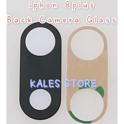 10 Sets Back Camera Glass for iPhon 8plus with 3M Glue Sticker Replacement Parts