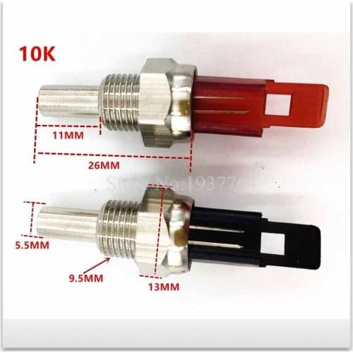 2pcs/lot new red+black gas heating boiler NTC 10K temperature sensor boiler for water heating gas water heater spare parts