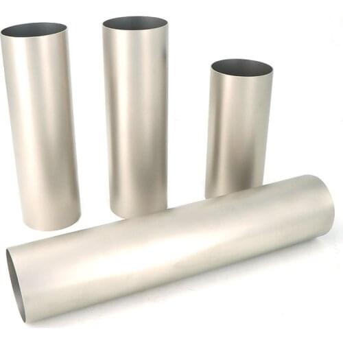 Car Exhaust pipe 51mm 63mm 76mm titanium alloy exhaust pipe silencer tail pipe titanium alloy welding material