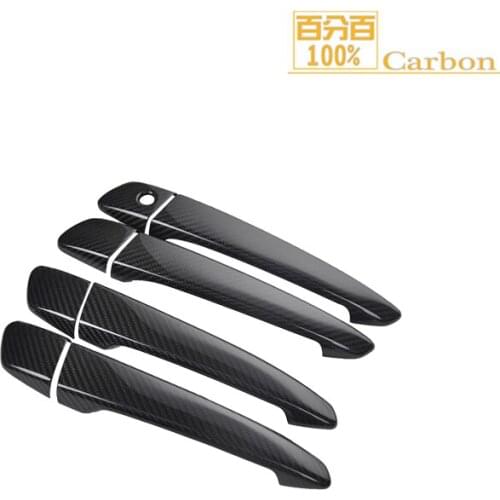 Car accessories For Lexus CT IS ES GS RX 350 300 450h Carbon Fiber Door Handle Cover Trim Add on type 2016up