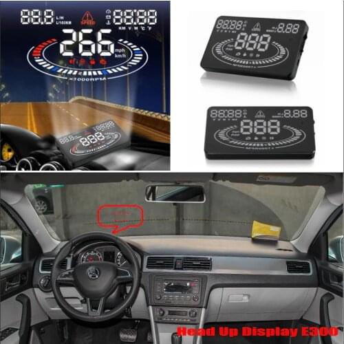 Car HUD Head Up Display For Skoda Octavia MK3 (5E) 2012-2020 Vehicle OBD Safe Driving Screen Projector Reflecting Windshield