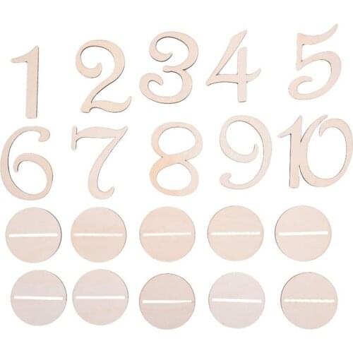 Party Table decoration Place Cards Wooden Tables Numbers Wedding Seat Cards Universal Birthday Party Seats Decoration Supplies