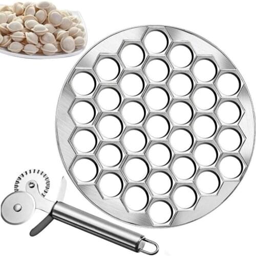 Dumpling mold aluminum dumpling mold lazy dumpling artifact 37 hole Dumpling Maker Ravioli Cutter Baking Accessories Gadgets
