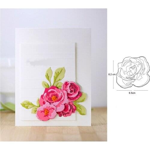 Rose flower Metal Cutting Dies new die template for DIY Scrapbooking Album Decor Embossing Paper Card Crafts Die Cut