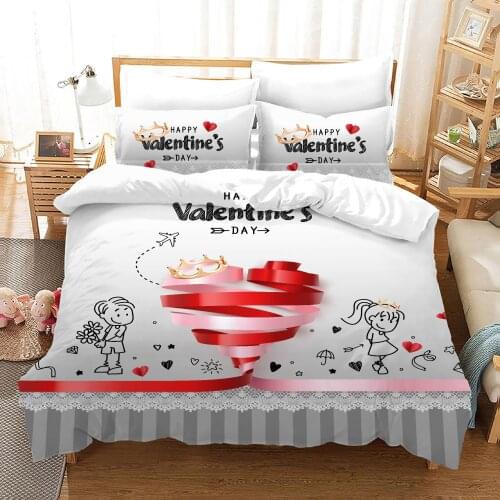 3D Digital Printed Quilt Cover, Three-piece Single, Double, Double Bed For Boys And Girls Cover Duvet Set