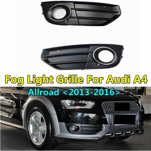 WL Car Front Lower Bumper Racing Grill Original Style Fog Light Grille ACC For Audi A4 Allroad 2013 2014 2015 2016 Foglamp Frame