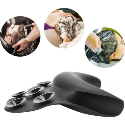Hot sale Hair Salon Silicone Curved Neck Pillow Rest Pad Washing Tool for Shampoo Bed