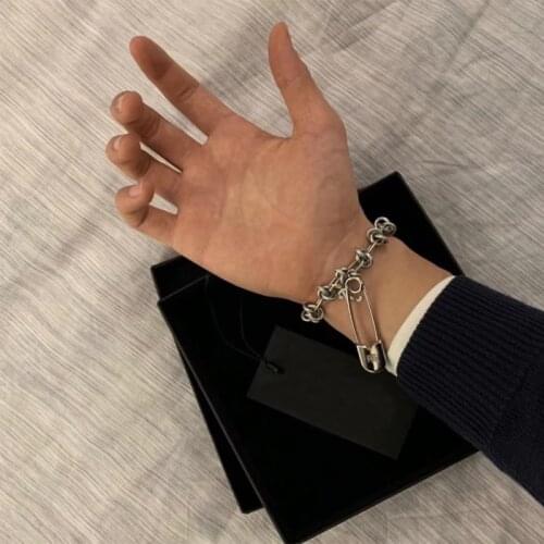 SIMONSARCHIVEREDUX Knotted Necklace Retro Silver Couple Same Paragraph European And American Functional Letter Style