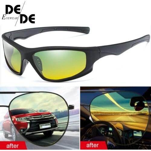 Unisex polarized sunglasses Men Driving Day Night Glasses Male Anti-glare UV400 Eyewear Women Driver Glasses gafas oculos de sol