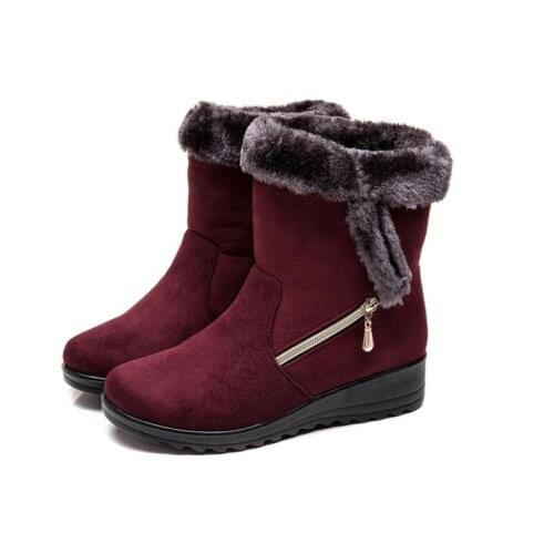 Fashion Women Boots New Snow Boots For Winter Shoes Woman Wedges Heels Botas large size Keep warm Ankle Boots For Women Booties