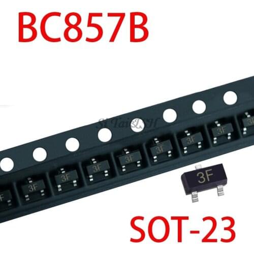 100PCS BC857B SOT23 BC857 SOT SMD SOT-23 3F new transistor