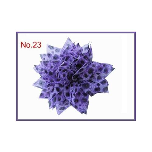 100 pcs BLESSING Girls Clip 3.5-4" Rose Lotus Chrysanthemum Flower 78
