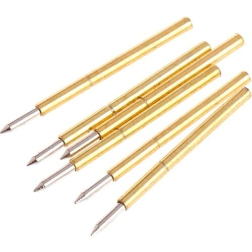 100 Pcs Dia 1.02mm Length 15.85mm 100g Spring Test Probe Pogo Pin Tool P75-B1 85AC