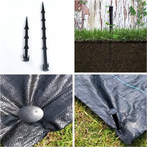 20pcs 27cm 36cm Garden Ground Nail Mulch Sunshade Net Anti-weed Ground Cloth Peg Fly Net Pest Control Plastic Film Fixed Pegs