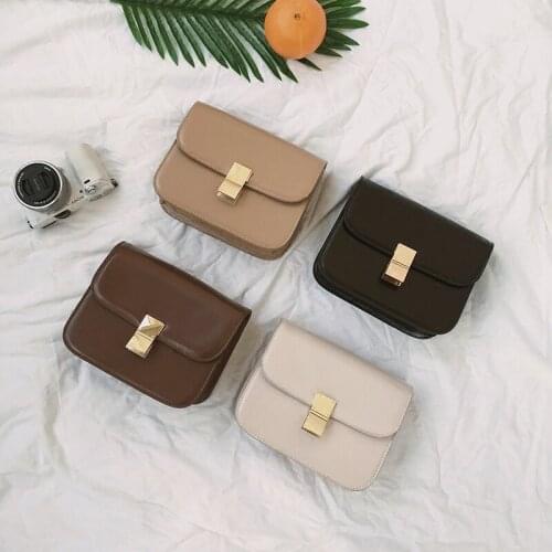 2021 Korea Japan Fashion Women Crossbody bags PU Leather Ladies Shoulder Bag Mini Flat Bags S183