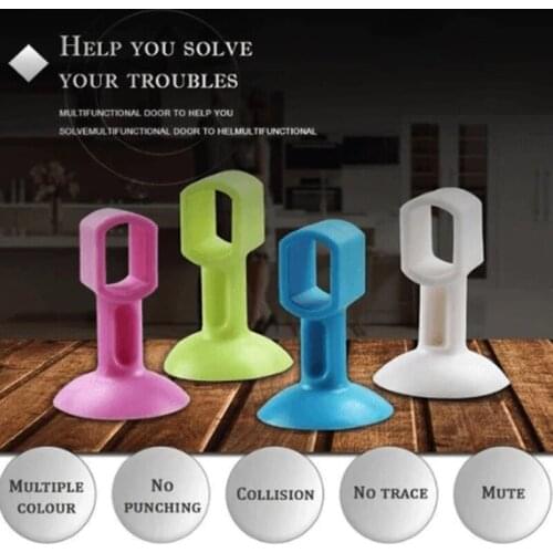 5PCS Doorknob Wall Mute Crash Pad Door Anti-Collision Silicone Doorknob Cushion Door Stopper Cabinet Door Handle Lock Silencer