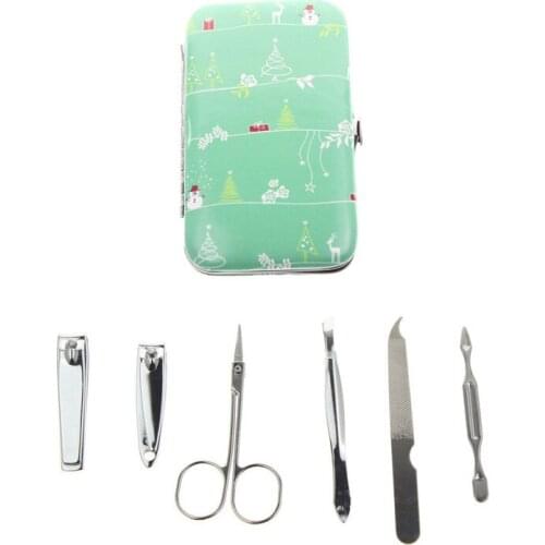 6Pcs/Set AliExpress Shipping Professional Manicura Manucure Manicure Sets Wholesale Include Nail Scissor Nail Clipper