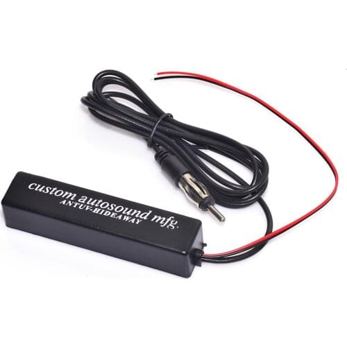 Superbat Car Stereo FM AM Radio Adhesive Mount Hidden Antenna for Vehicle Truck SUV Car Stereo Audio CD Media Head Unit Receiver