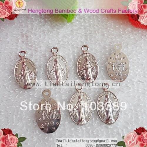 Free shipping cheap metal color rosary bracelet pendant,DIY jewelry accessory,Christianism Icon Charm Pendant