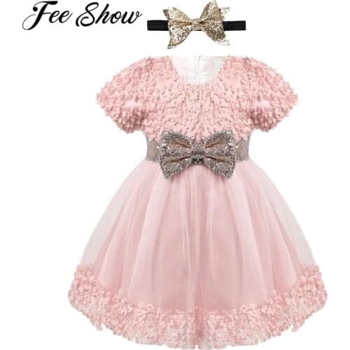 Baby Girl Flower Dress For Party and Wedding Babys Ball Gown Infant Girls Princess Dresses Toddler Clothing Kids Clothes Robes