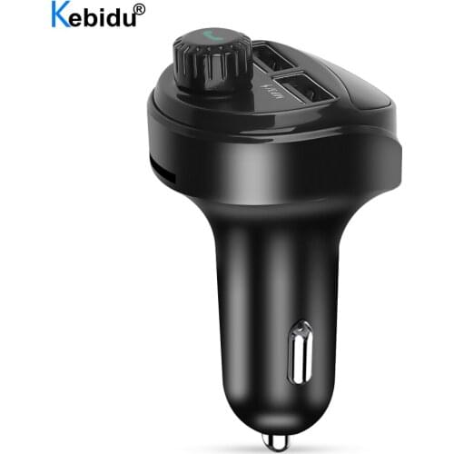 Kebidu FM Transmitter Car Audio MP3 Player TF Card Car Kit Bluetooth Car Charger 3.4A Dual USB Car Phone Charger For Xiaomi Mi