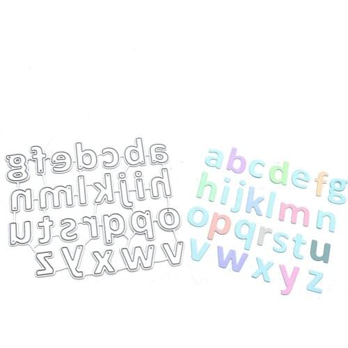 Julyarts Lowercase Alphabet New Dies 2021 Card Making Supplies Cutting Dies Stencils Scrapbooking Embossing DIY Crafts