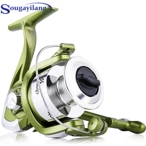 Sougayilang Spinning Fishing Reels 5.2:1 High Speed Gear Ratio Right/Left Exchange Spinning Reel for Saltwater Freshwater Pesca