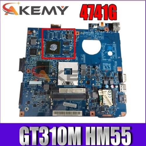 Akemy 48.4GY02.021 motherboard for ACER 4741G MS2203 MS2206 Laptop motherboard PGA989 GT310M HM55 DDR3 100% test work