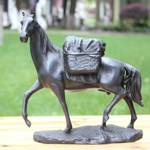 To horse horse loaded copper copper bronze sculpture leisure Home Furnishing Decor ornaments crafts decoration gift