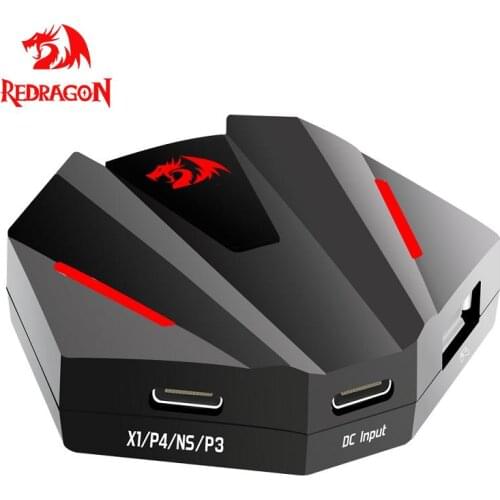 REDRAGON Vulcan GA250 Mobile Controller Gaming Keyboard Mouse Converter for Xbox one PS4 Switch PS3 Consoles to play FPS
