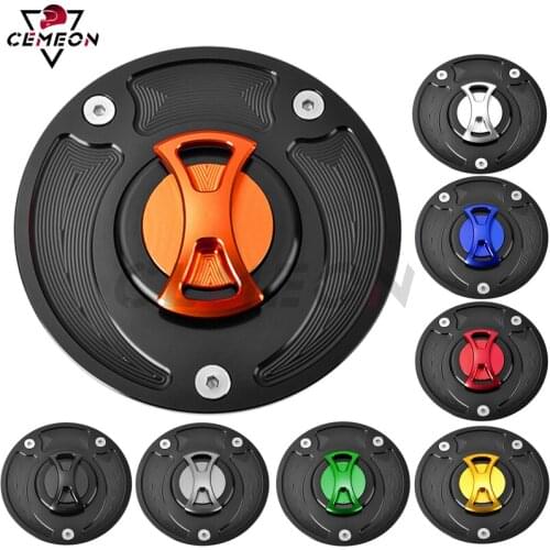 For Suzuki GSXR 600 750 1000 SV 650 1000 S GSXR1300 Hayabusa CNC aluminum Motorcycle modification keyless fuel tank cover