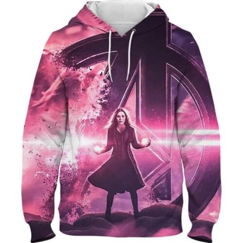 New Wanda Vision Sweatshrit Women Scarlet Witch Sweatshirts Wanda Vision Couple TV Show Hoodies Elizabeth Olsen Harajuku Hoodies