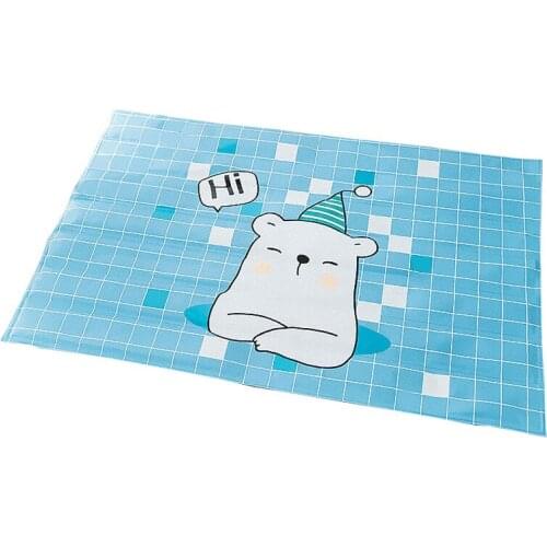 New pet ice pad cartoon print puppy dog cat mat small and medium-sized dog kennel mat bite-resistant summer products