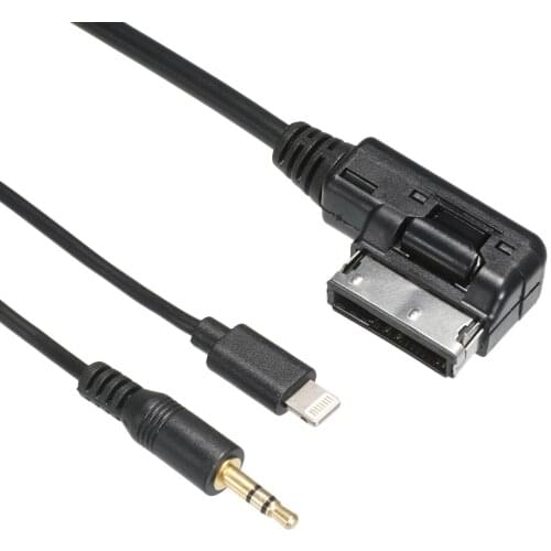 New 3.5mm AUX interface Adapter with line Fit For Audi VW MDI AMI MMI iPad iPhone 5 6S