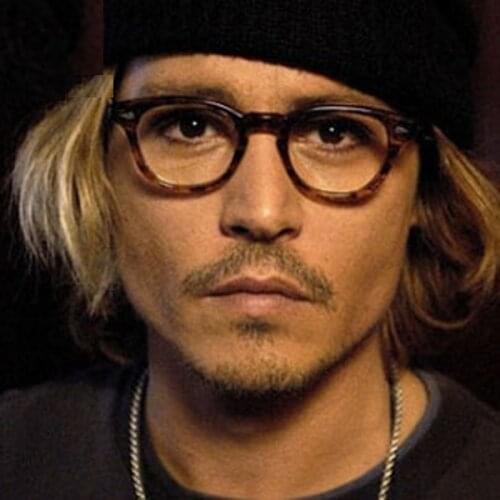 Johnny Depp Style Glasses Men Retro Vintage Prescription Glasses Women Optical Spectacle Frame Clear lens Black frame
