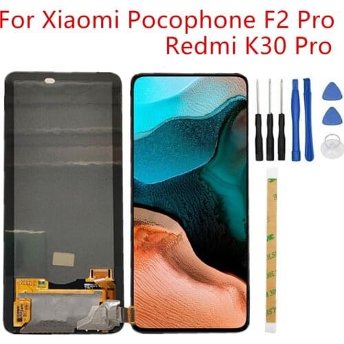 Original Amoled Screen Replace For Xiaomi Redmi K30 PRO/ Pocophone Poco F2 Pro Phone LCD Display Digitizer Assembly Touch Glass
