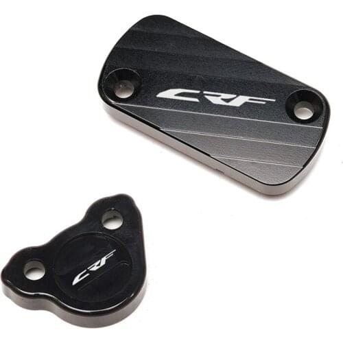 Motorcycle CNC Front Rear Brake Fluid Reservoir Cap Cover For HONDA CRF150R CR250R CRF250R CRF250X CRF450R CRF450X CRF250F