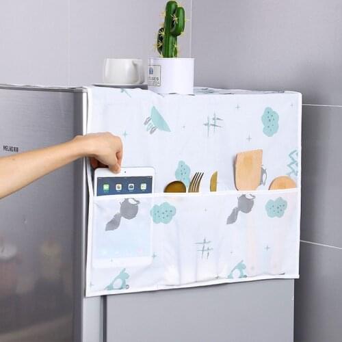 PEVA Refrigerator Handle Cover Multifunctional Storage Bag Room Organizer Household Items Waterproof Storage Dust Covers
