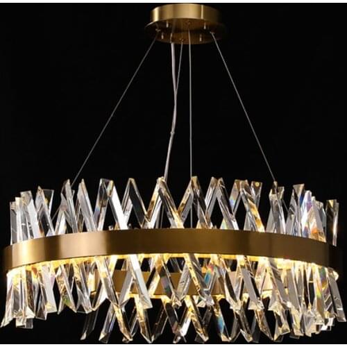 Post-modern Luxury Crystal Pendant Lights Led Indoor Lighting Hanging Light Fixture Dining Living Room Home Bedroom Decor Lamp