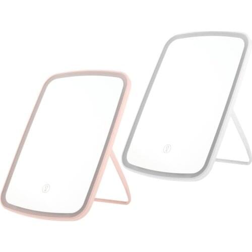 Desktop High-Definition Anti- LED Makeup Mirror Touch Control for Bathroom Countertop Travel Use