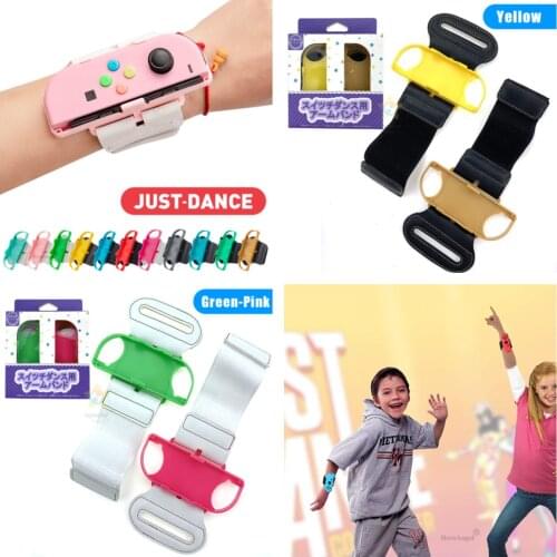 1 Pairs Wriststraps for Nintendo Switch JoyCons Just-Dance 2021 Wrist Band Controller Hand Straps Game Accessories