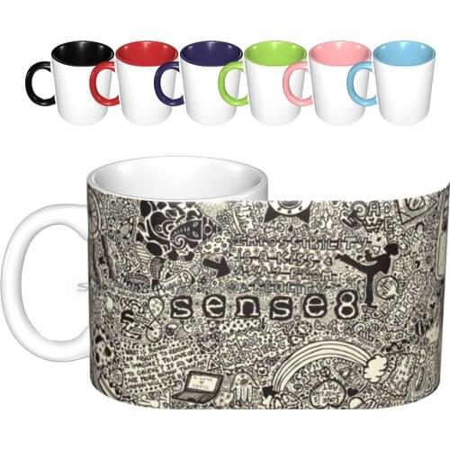 Sense8 : ) Ceramic Mugs Coffee Cups Milk Tea Mug Sense8 Netflix Tv Show Ganesha Quotes Heart Love Tina Desai Miguel Angel